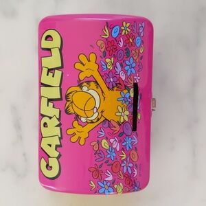 RARE FIND! Vintage Collectible Colorful Garfield Can, Coin Bank, Treasure Box.